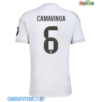 Camisa de time de futebol Real Madrid Eduardo Camavinga #6 Replicas 1º Equipamento 2025-26 Manga Curta